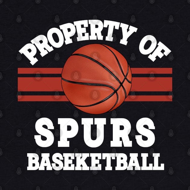 Proud Name Spurs Graphic Property Vintage Basketball by Frozen Jack monster